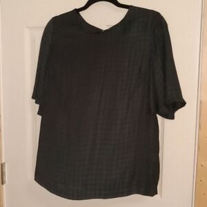 Black Flounce Blouse size L by A New Day